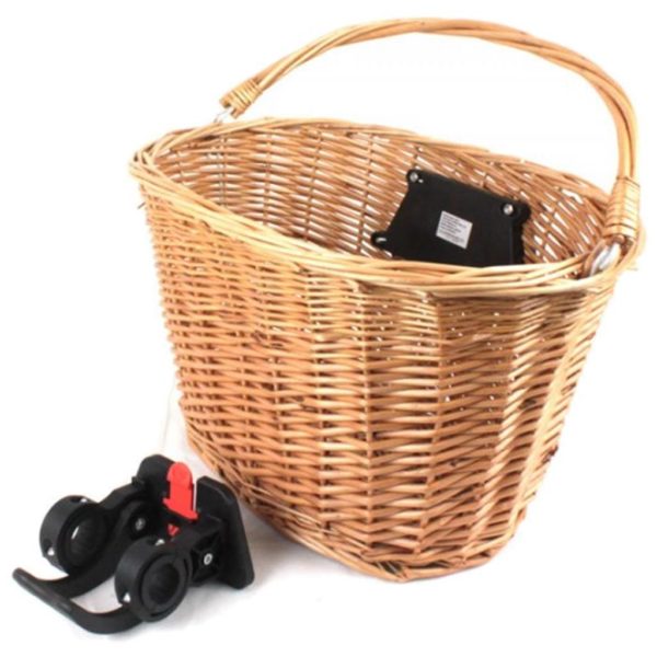 Cesta de bambú para bicicleta