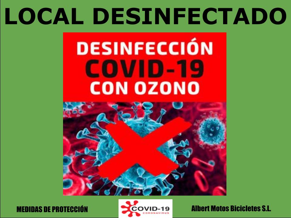 local desinfectado OZONO