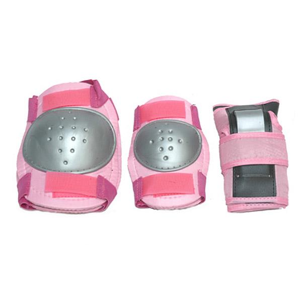 kit proteccion infantil rosa bicicleta
