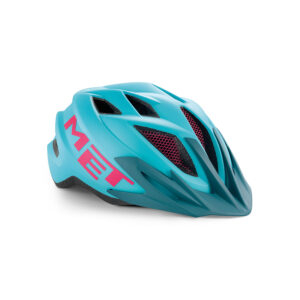 CASCO JUNIOR MET CRACKERJACK AZUL CLARO/MAGENTA