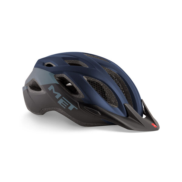 CASCO MET CROSSOVER AZUL/NEGRO MATE 60-64