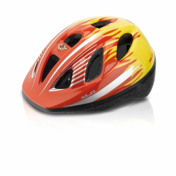 XLC BH-C16 CASCO NIÑO FUEGO 9 AGUJEROS ROJO