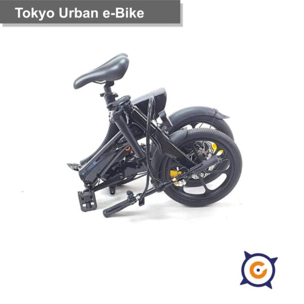 Bicicleta eléctrica plegable Tokyo Negra - Imagen 3